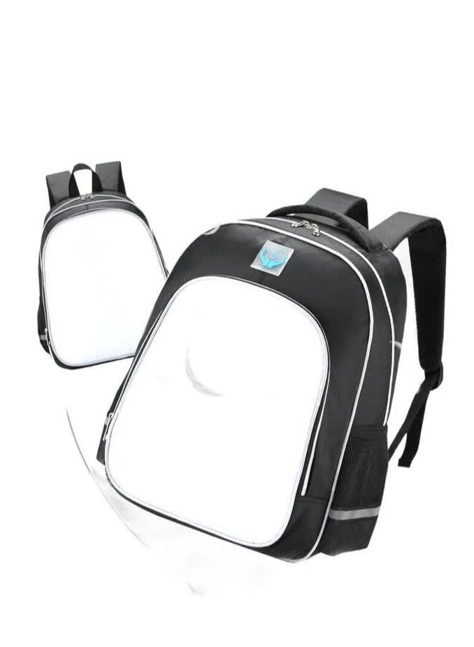2023 New Peace Elite Chicken Eating Schoolbag Male Primary School Students Large-capacity Waterproof Ridge Protector Grades 1, 2, 3 to 6,40-Re reflective-medium-peace elite - Image 5