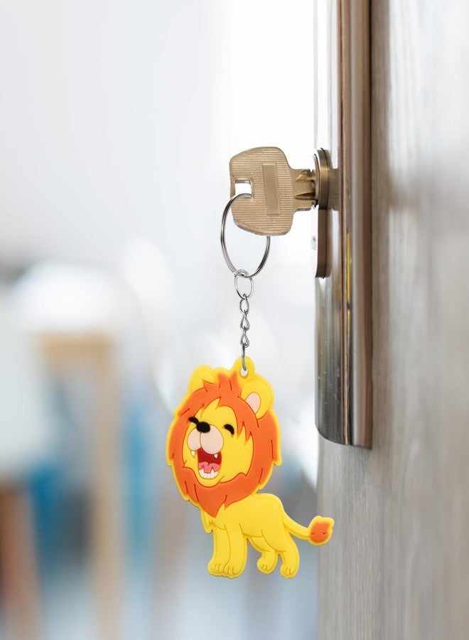 Mirabuy 40 Pack Cute Roar Lion Keychains, Lion Backpack Keyrings, Lion Gift Keychains for Lion Lovers - Image 4