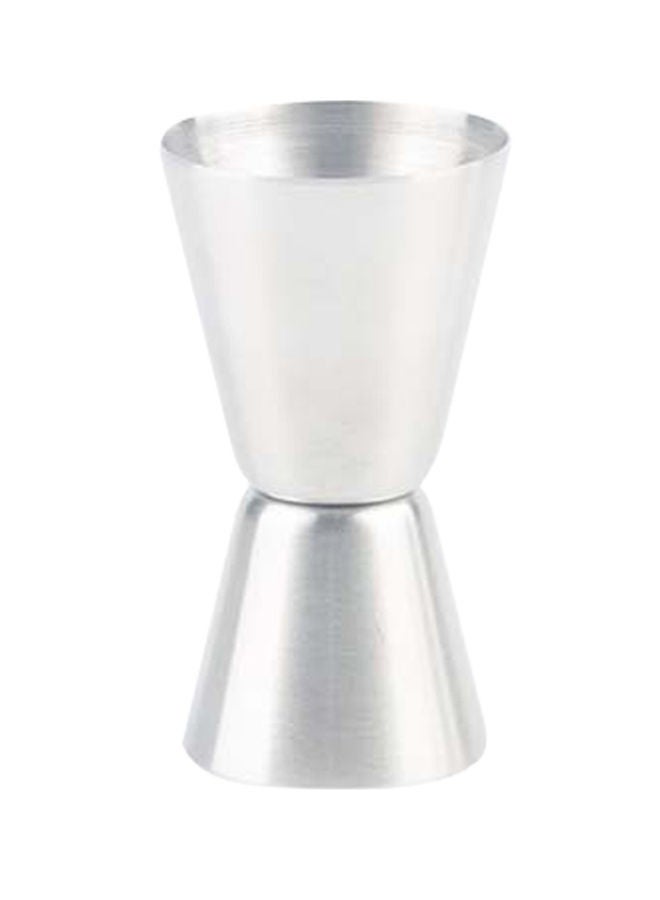 NIBEMINENT Stainless Steel Cocktail Double Head Measuring Cup Silver 3.9 x 6.6centimeter  - Image 1