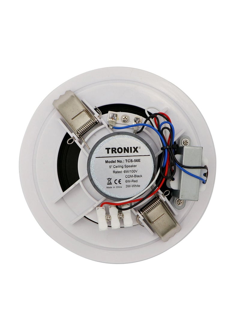 TRONIX TRONIX TCS56E 5 Inch Ceiling Speaker with Transformer  - Image 2