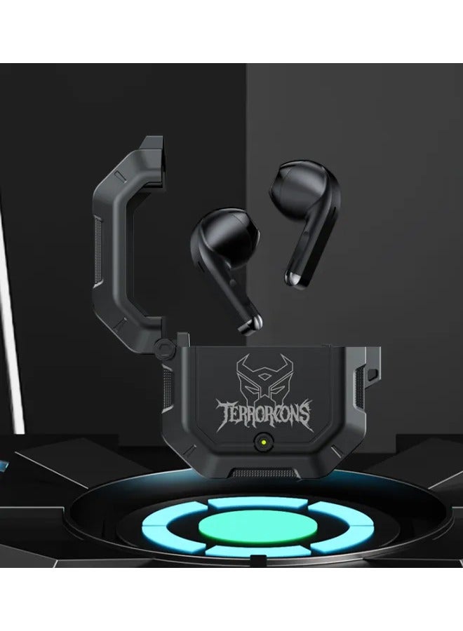 Transformers TF-T12 Wireless Bluetooth Earbuds Gaming Headphones Long Battery Life Headset with Music Noise Cancellation Calls Black - Image 3