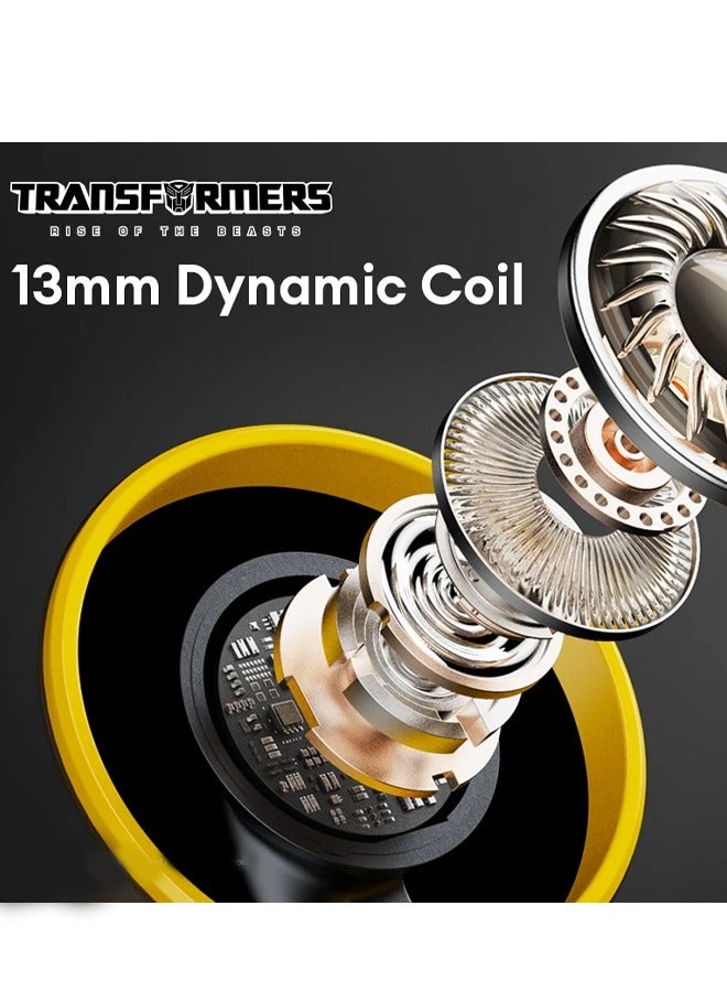 Transformers TF-T12 Wireless Bluetooth Earbuds Gaming Headphones Long Battery Life Headset with Music Noise Cancellation Calls Black - Image 5