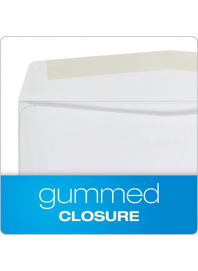 Quality Park #10 Envelopes, 4-1/8 x 9-1/2 Inches, 24 lb White, Gummed, 500 per Box (QUA90020) - Image 3