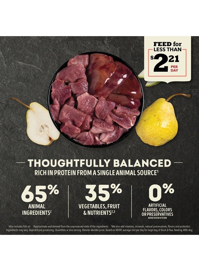 acana Singles Limited Ingredient Dry Dog Food, Duck & Pear Recipe, Single Protein Source Dog Food Kibble, 4.5lb - Image 3