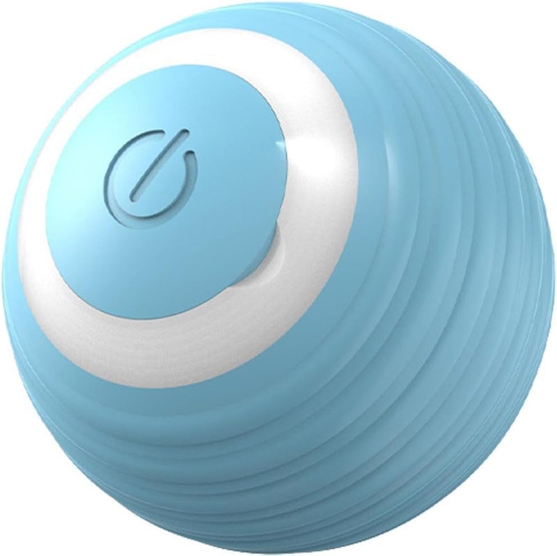 Interactive Smart Cat Toy Ball - Blue, Self-Moving, USB Rechargeable, 4.2cm - Image 1