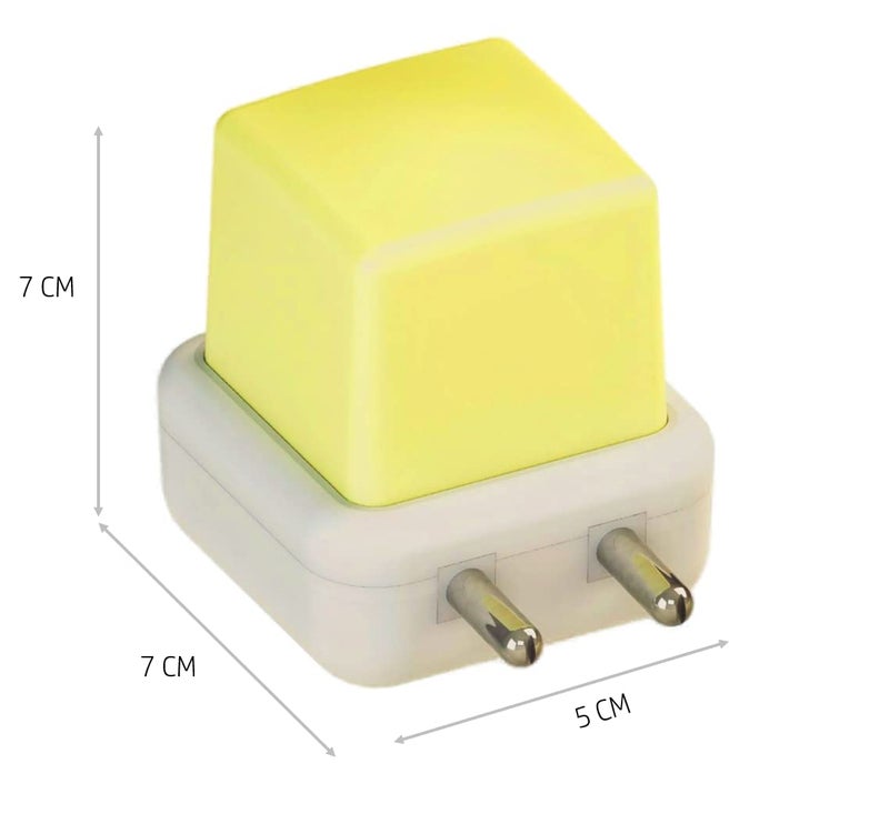 Tarampro | Night Lamp | Night Light | Energy Saving Led Lamp Nightlight For Children Kids Bedroom - Pack Of 1 (Yellow) - Polycarbonate - Image 4