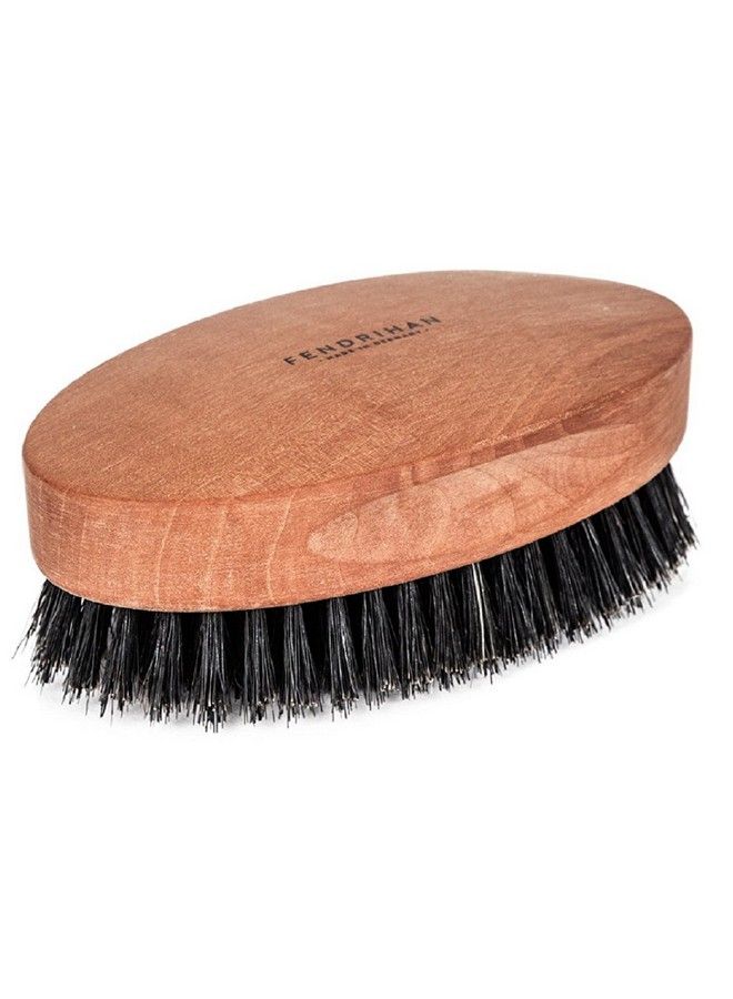 Fendrihan Genuine Boar Bristle And Pear Wood Military Hair Brush Made In Germany Medium Stiff Bristle - Image 1
