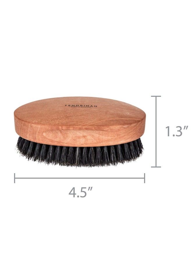 Fendrihan Genuine Boar Bristle And Pear Wood Military Hair Brush Made In Germany Medium Stiff Bristle - Image 4