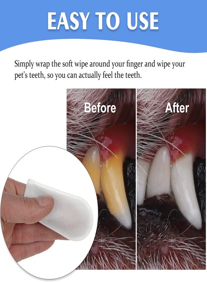 GARYOB Pet Dental Fingers Wipes, Oral Cleansing Teeth Wipes Pads for Dogs and Cats - Optimize Oral Health, Freshen Breath- 50 Count - Image 3