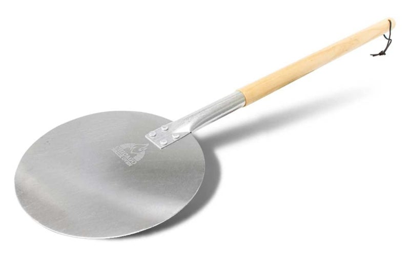Chicago Brick Oven Pizza Turning Peel PRO  9 Diameter 315 Detachable Wooden Handle with Leather Strap Premium Hard Aluminum Perfect for Professional  Home Use Ideal Bakeware Oven Accessory