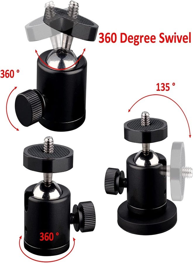 ULIBERMAGNET 24lb Magnetic Camera Mounting Base with Mini Ball Head, Super Strong Rubber Coating Neodymium Magnet with 1/4’’-20 Male Thread Stud for Mobile Camera, Security Camera. - Image 5