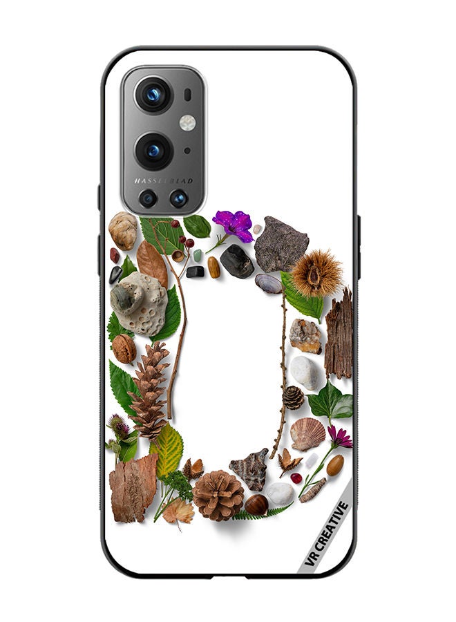 VR CREATIVE Protective Case Cover For OnePlus 9 Pro Alphabet D Design Multicolour - Image 1