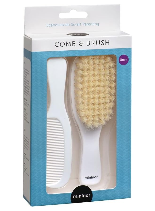Mininor Minior 10804 Comb And Brush 0 Months + White - Image 2