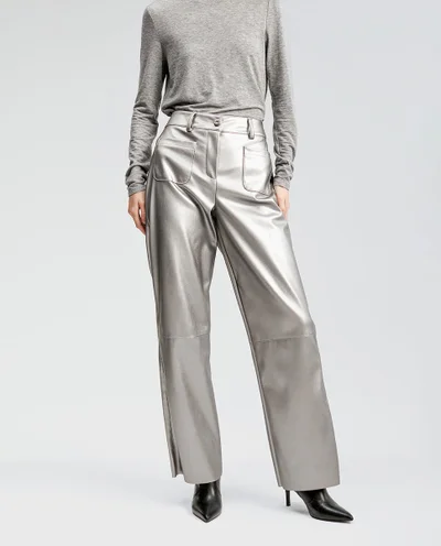 Lola Casademunt Faux leather trousers