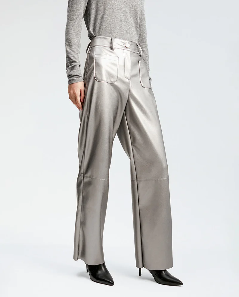 Lola Casademunt Faux leather trousers