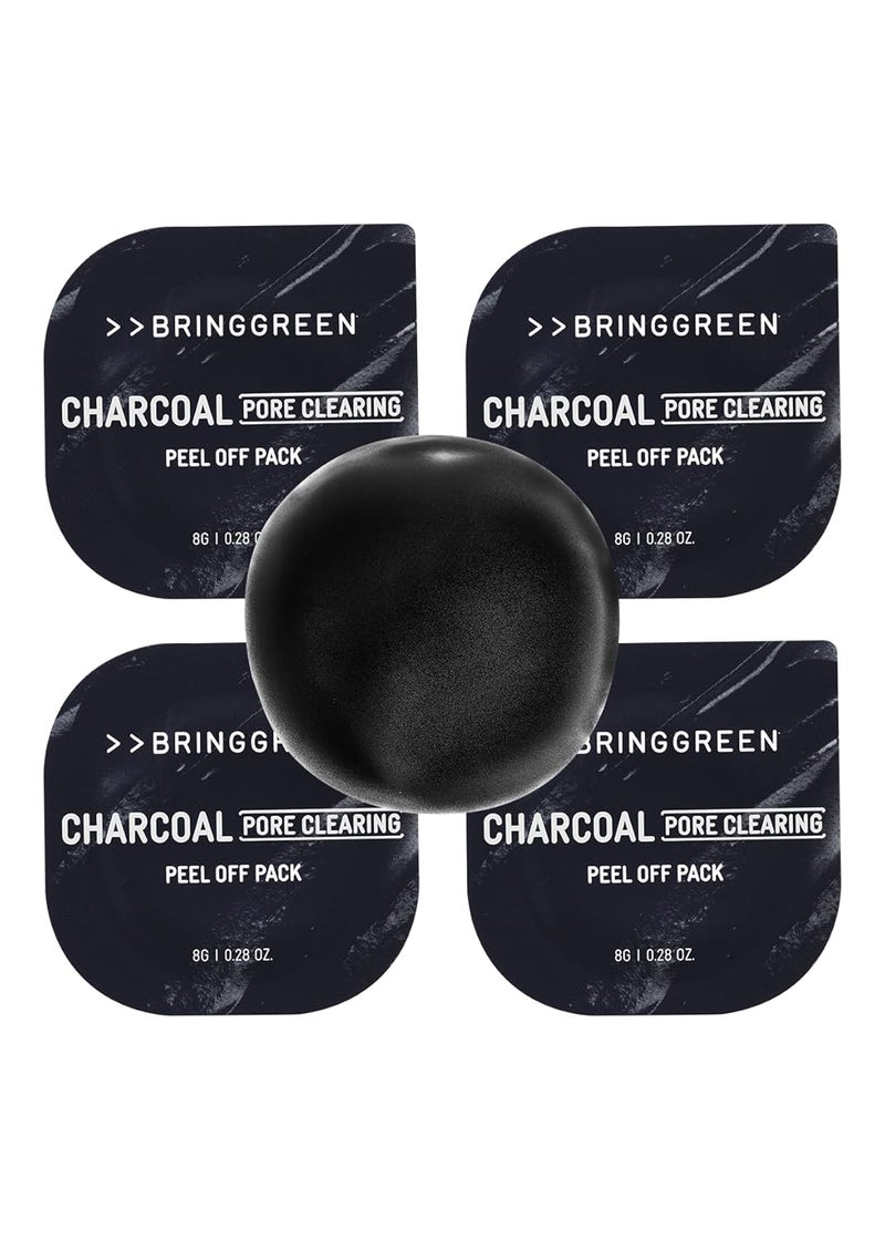 BRING GREEN Fresh Ball Pack Charcoal  Peel Off Pack with Charcoal Powder Removes Facial Residue Pore Clearing Sebum Control