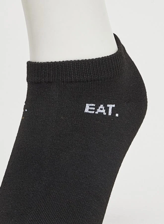 Styli  Pack of 5 - Contrast Detail Ribbed Cuff Crew Socks for Men | Best Price UAE