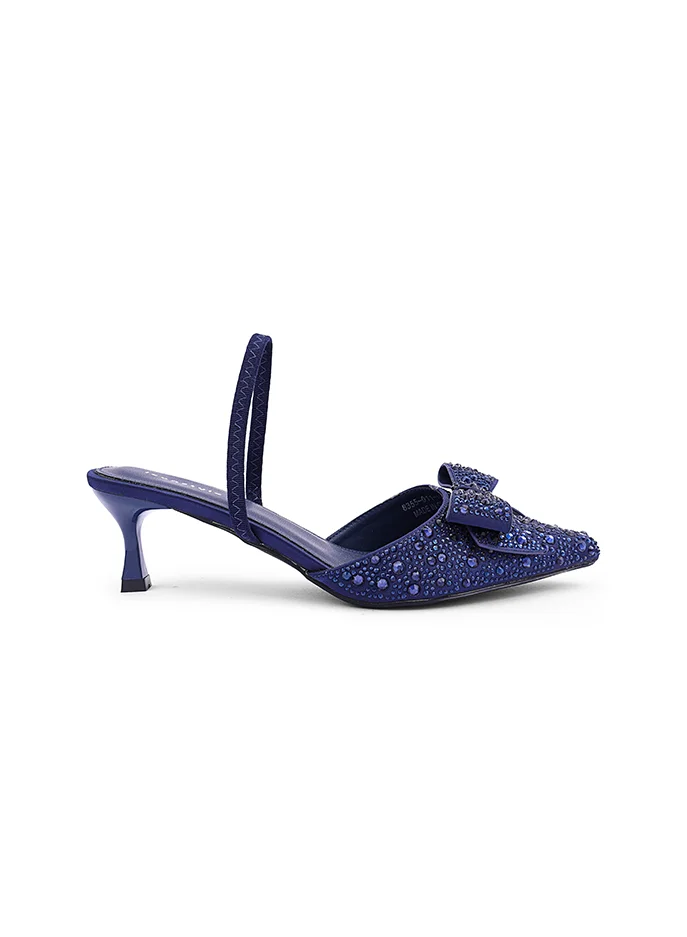 أيقون Crystal patent heel shoes with elegant style.