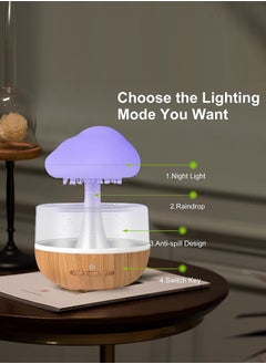 Generic Rain Cloud Humidifier with Water Drop Sound and 7 LED Lights for Sleep and Relaxation  - Image 3