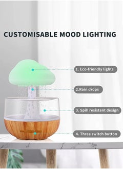 Generic Rain Cloud Humidifier with Water Drop Sound and 7 LED Lights for Sleep and Relaxation  - Image 4