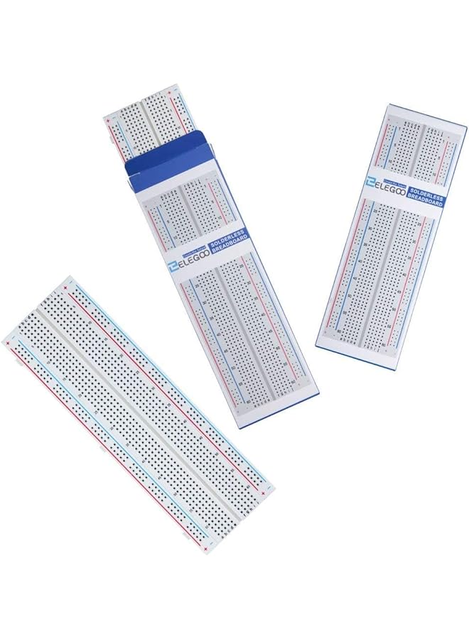 ELEGOO 3Pcs Breadboard 830 Point Solderless Prototype Pcb Board Kit For Arduino Proto Shield Distribution Connecting Blocks - Image 2