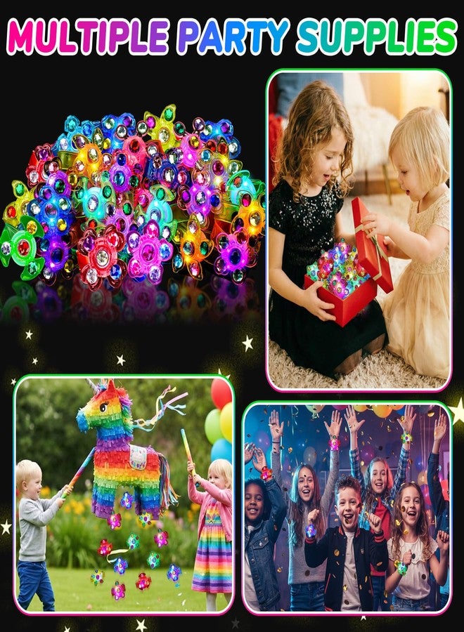 ٢٤ قطعة من أساور سبينر مضيئة، هدايا حفلات للأطفال من ٤ إلى ٨ سنوات ومن ٨ إلى ١٢ سنة، حشوات لسلال عيد الفصح، حشوات لحقائب الهدايا الصفية، حشوات لصناديق الجوائز، حشوات لبياناتا، ألعاب بالجملة، ألعاب مضيئة في الظلام، هدايا عيد الفصح وأعياد الميلاد - Image 3