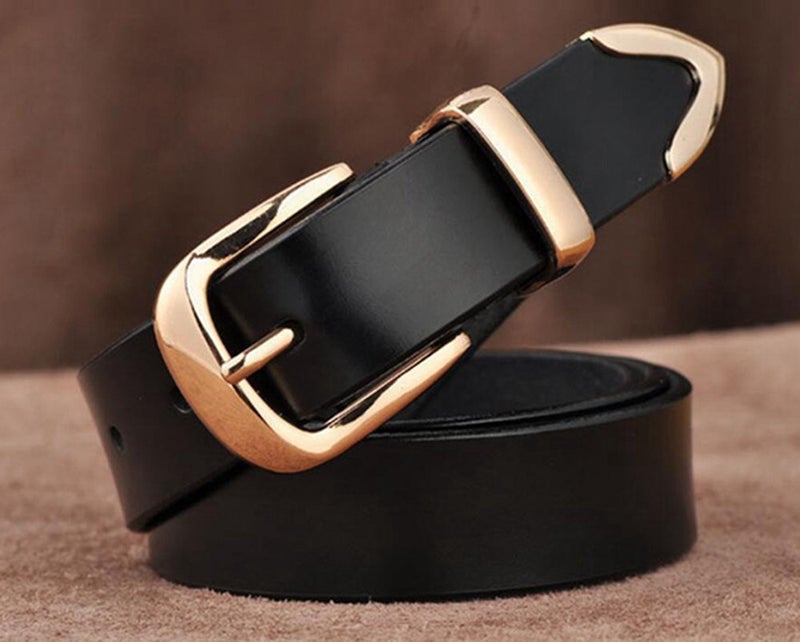 British Women'S Belt Cowhide Versatile Fashion Jeans Belt Belt Young And Middle-Aged Girls Decorative Belt - Image 1