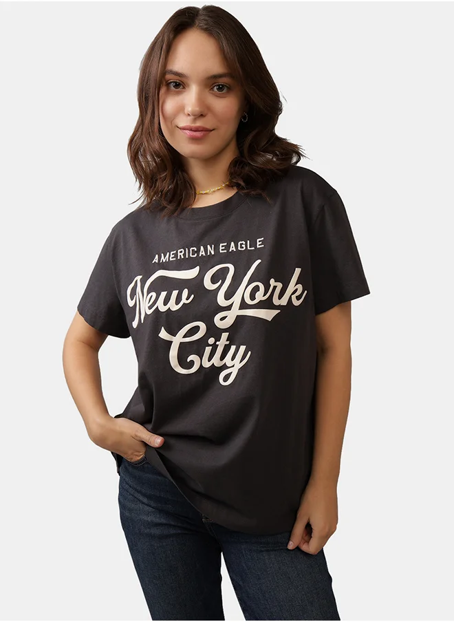 American Eagle Logo Crew Neck T-Shirt