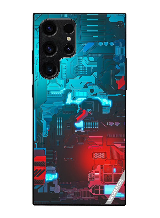 VR CREATIVE Protective Case Cover For Samsung Galaxy S25 Ultra Tech M7 Design Multicolour