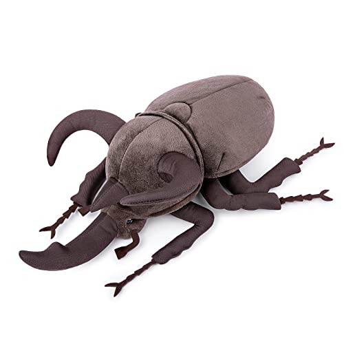ZHONGXIN MADE Simulation Atlas Beetle Stuffed Plush Toy 10 Realistic Chalcosoma Atlas Animal Insect Soft Crustaceans Animals Model Unique Beetle Toys Model Dolls Gifts for Kids - Image 1