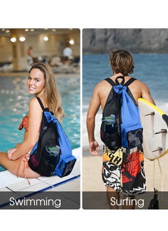 Skycare Swim Bag Mesh Drawstring Backpack With Wet Pocket Beach Backpack For Swimming, Gym, And Workout Gear  - Image 5