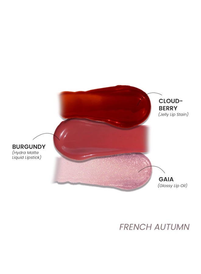 LaMior Pout Perfect 3-in-1 Lip Kit | Long-Lasting Lip Stain, Hydra Matte Liquid Lipstick & Non-Sticky Glossy Lip Oil | Hydrating, Vegan & Cruelty-Free Peptide Lip Care | Travel Makeup Kit with Nourishing Ceramides & Noni - Image 4