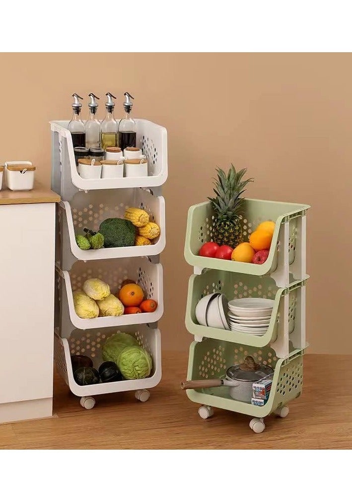 Reko Baskets Storage Bins for Food, Snacks, Bottles, Toys, Toiletries, Market Baskets Storage Fruits, Vegetables, Pantry Items - Image 4