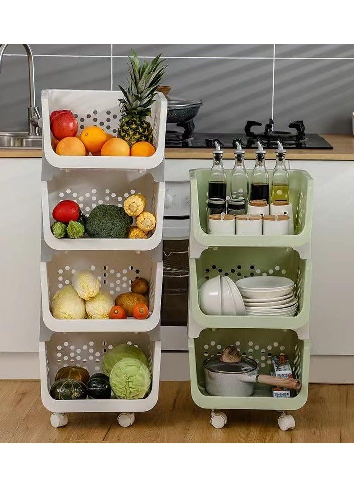 Reko Baskets Storage Bins for Food, Snacks, Bottles, Toys, Toiletries, Market Baskets Storage Fruits, Vegetables, Pantry Items - Image 3