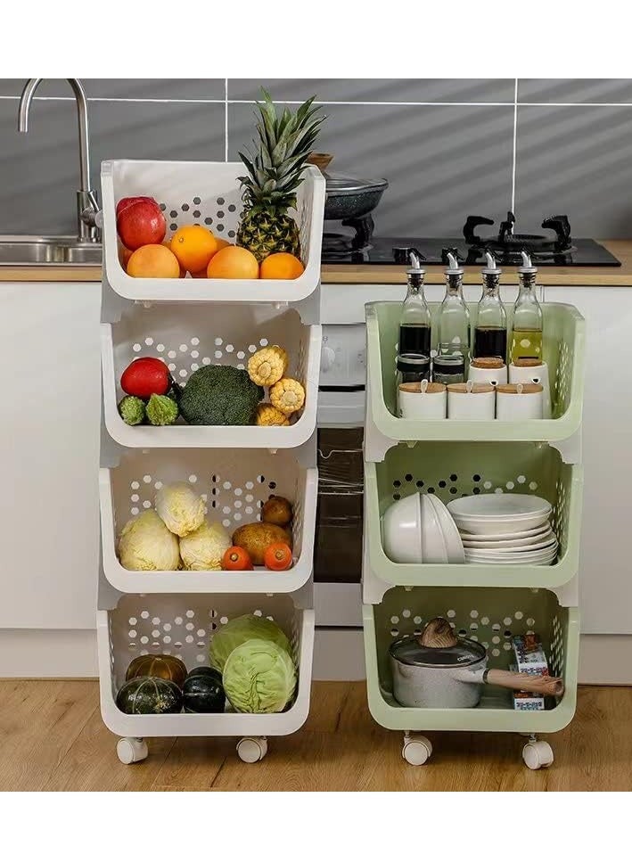 Reko Baskets Storage Bins for Food, Snacks, Bottles, Toys, Toiletries, Market Baskets Storage Fruits, Vegetables, Pantry Items - Image 5