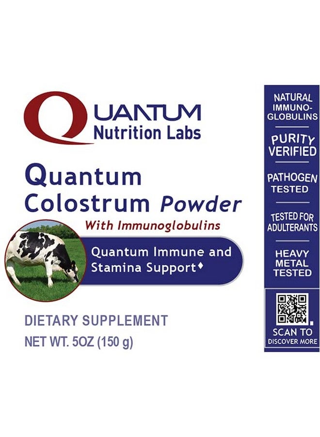 Quantum Nutrition QNL Quantum Colostrum Powder - Bovine Colostrum Supplement Powder - Immune Support Supplement - Colostrum for Adults - Comes from Grass-Fed Cows - 5 oz - Image 4