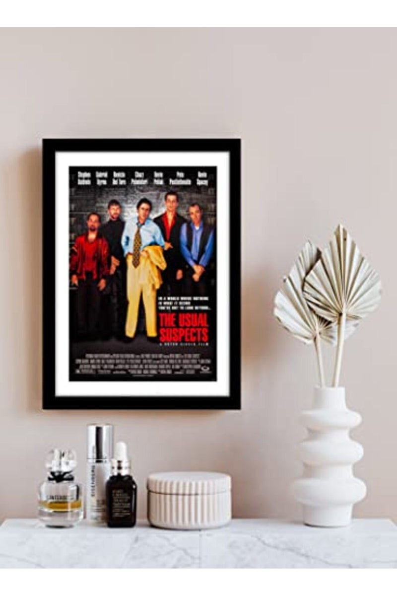 GRAY WALL - The Usual Suspects Movie Framed Poster Acrylic Glass For Room & Office (10 Inch X 13 Inch, Multicolor) - Image 3