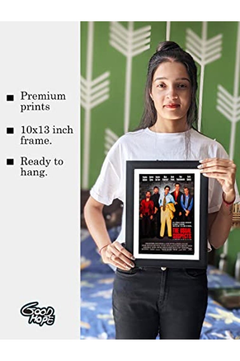 GRAY WALL - The Usual Suspects Movie Framed Poster Acrylic Glass For Room & Office (10 Inch X 13 Inch, Multicolor) - Image 2
