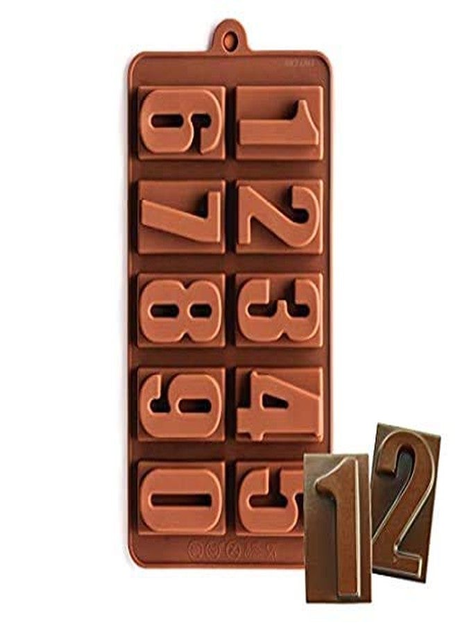 Genericc Bakers 4u 0-9 Number Silicone Baking Candy Mold Silicone Chocolate Moulds. - Image 1