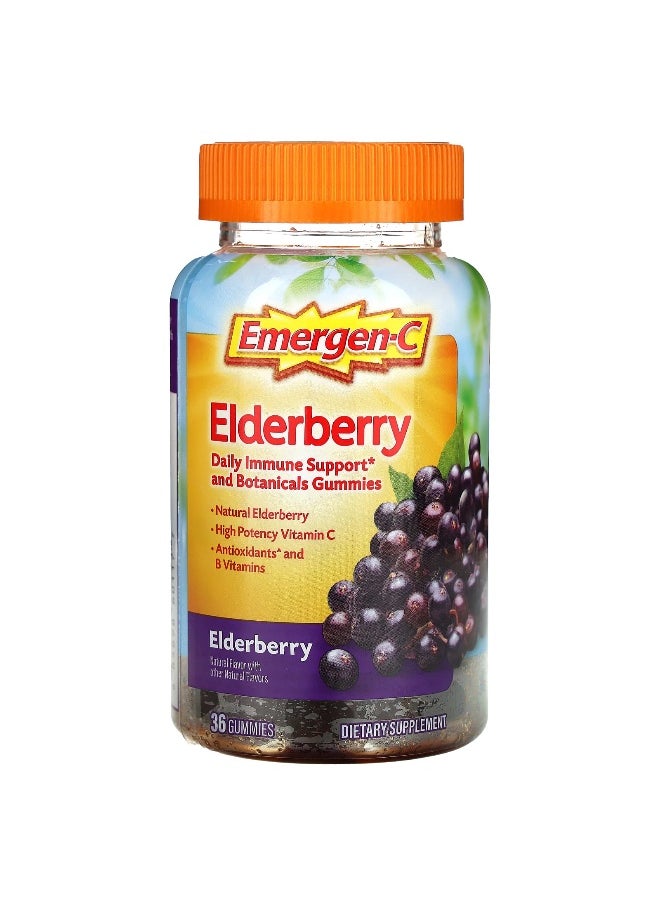 Emergen-C - Emergen-C, Elderberry Gummies, 36 Gummies - Image 1