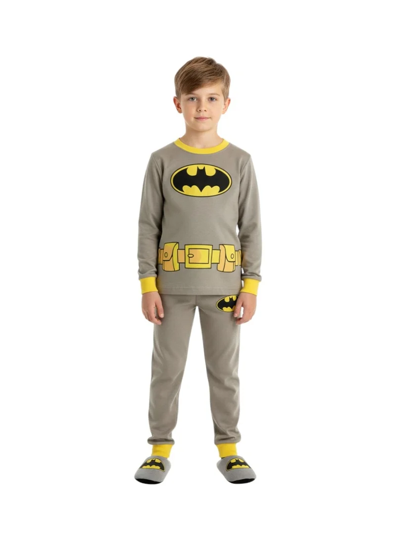 بيداني Boys' Batman Cave Cozy Pajama Set - Long Sleeve