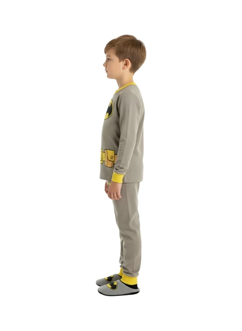 بيداني Boys' Batman Cave Cozy Pajama Set - Long Sleeve
