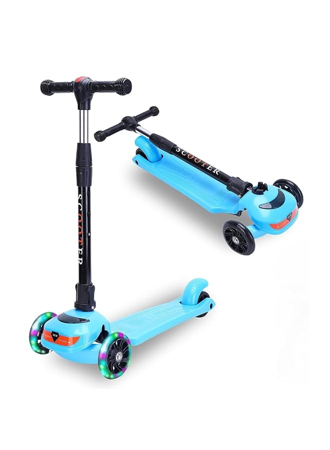 SKY-TOUCH Kids Scooter 3 Wheel Foldable Kick Scooter For Boys Girls Ages 3 14 Years Adjustable Height Lean To Steer Non Slip Deck Lightweight Push Scooter For Children - Image 1