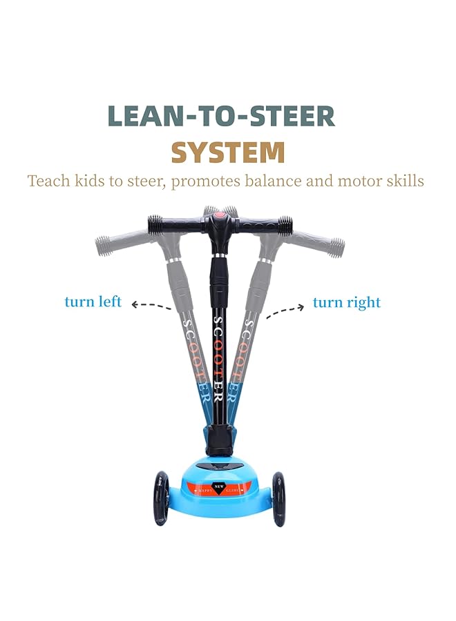 SKY-TOUCH Kids Scooter 3 Wheel Foldable Kick Scooter For Boys Girls Ages 3 14 Years Adjustable Height Lean To Steer Non Slip Deck Lightweight Push Scooter For Children - Image 2