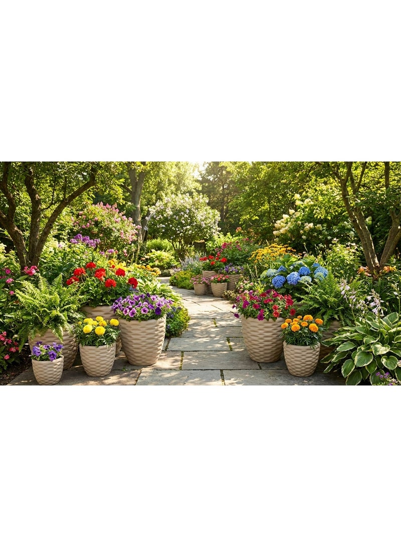 Diamond Chalet 30cm Planting Pot - Made of Polypropylene (Breeze) - Image 5