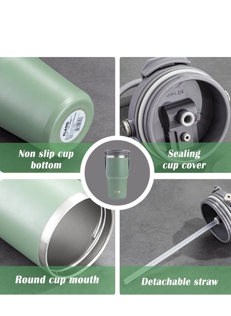 TYESO Stainless Steel Double-layer Coffee Cup Cold And Hot Car Mug Vacuum Flask Travel Thermos Bottle Portable Car Water Bottle - Image 2