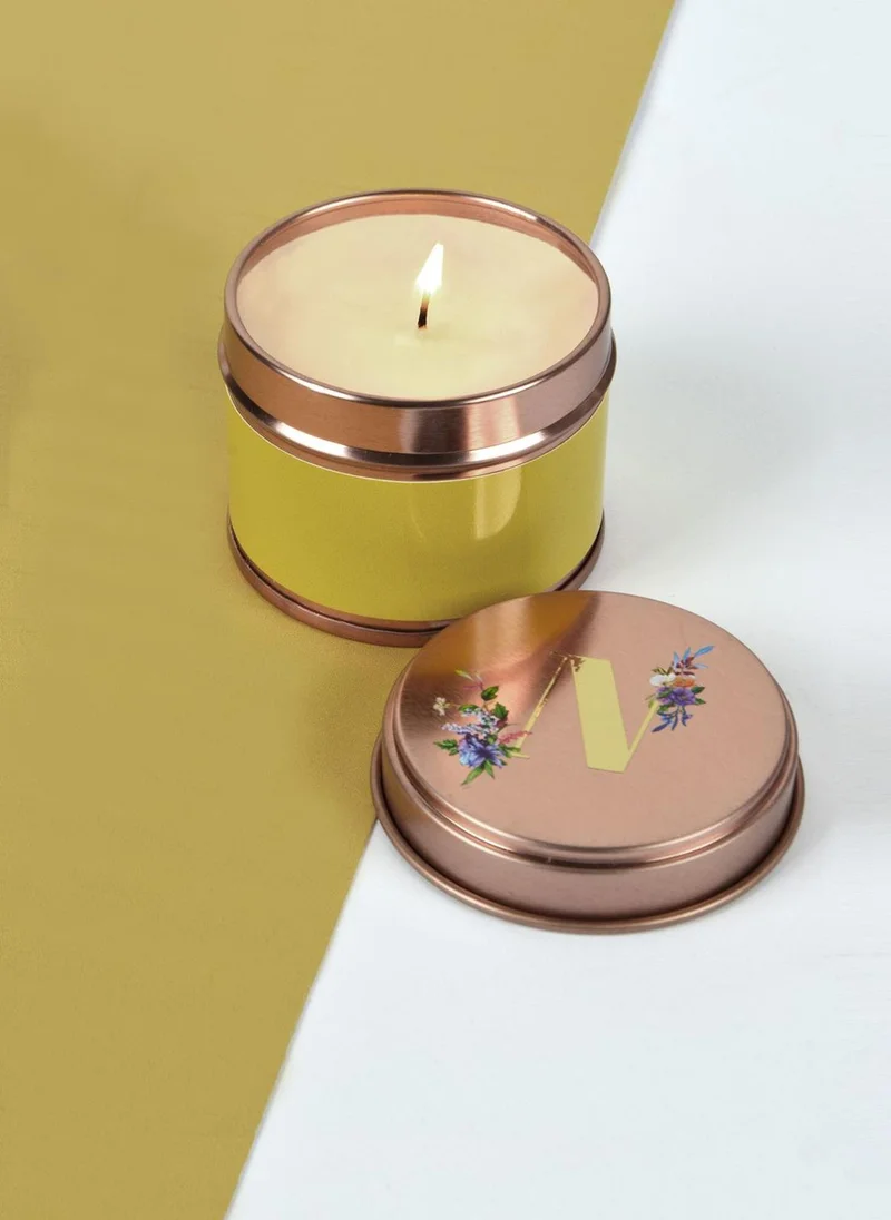 Flamingo Candles N Initial Vanilla & Ylang Ylang Candle