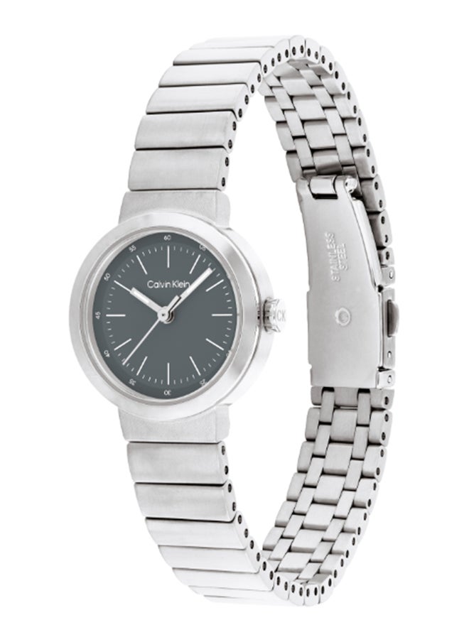 CALVIN KLEIN ساعة يد ستانلس ستيل بعقارب دائرية الشكل للجنسين 25200412 - 25 ملم  - Image 1