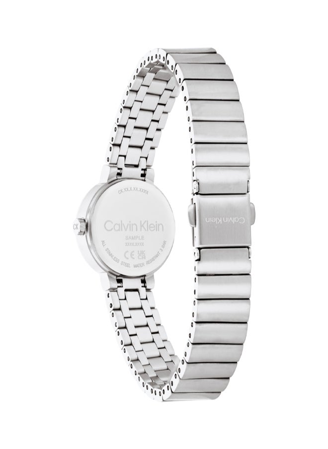 CALVIN KLEIN ساعة يد ستانلس ستيل بعقارب دائرية الشكل للجنسين 25200412 - 25 ملم  - Image 3