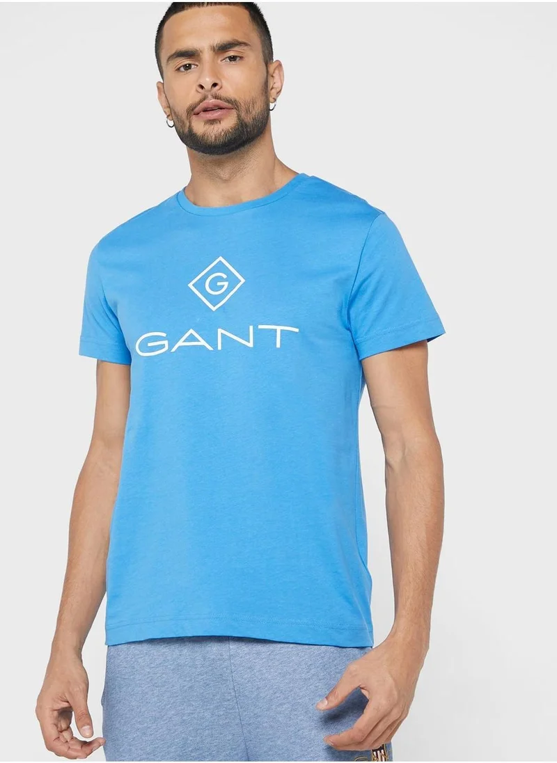 GANT Chest Logo Crew Neck T-Shirt